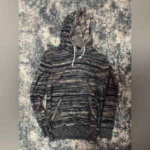 On the Byas Navy and Beige Striped Hoodie